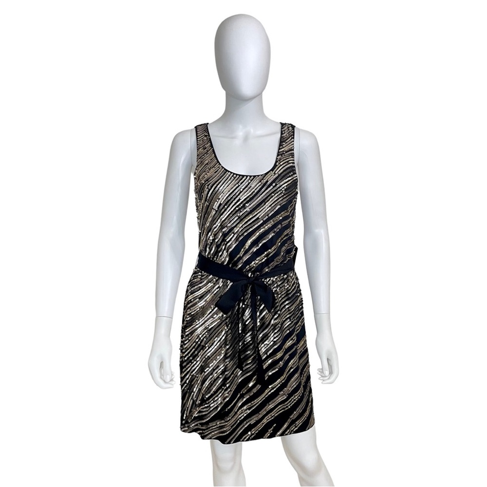 EXPRESS Gold and Black Sequin Dress